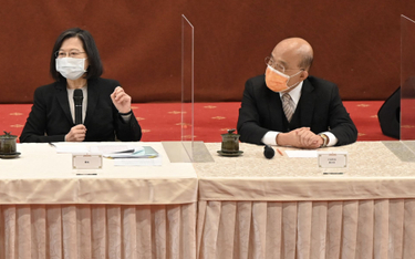 Prezydent Tsai Ing Wen i premier Su Tseng-chang