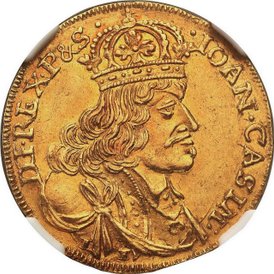 Od 80 tys. zł licytowany będzie dwudukat króla Jana Kazimierza.