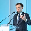Minister finansów Andrzej Domański podczas otwarcia XV edycji Europejskiego Kongresu Finansowego w h