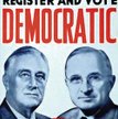 Plakat wyborczy prezydenta Roosevelta i kandydata na wiceprezydenta Harry'ego S. Trumana z 1944 r.