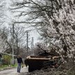 Zniszczony rosyjskich pojazd opancerzony w obwodzie kijowskim
