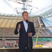 Premier Donald Tusk na Stadionie Narodowym