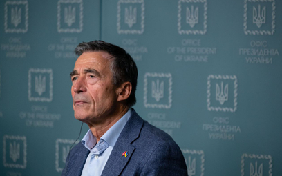 Były Sekretarz Generalny NATO Anders Fogh Rasmussen  w Kijowie, 13 września 2022