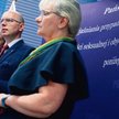 Konferencja prasowa Państwowej Komisji ds. Pedofilii (na zdjęciu: Hanna Elżanowska, Blażej Kmieciak,