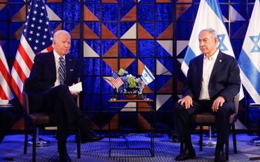 Spotkanie Joe Bidena i Benjamina Netanjahu w październiku 2023 roku