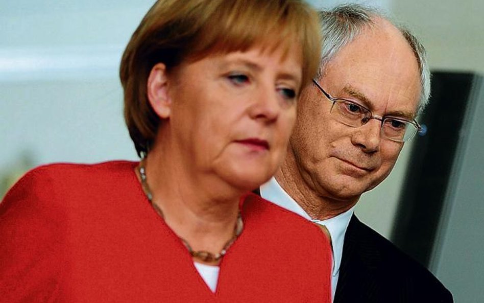 Kanclerz Angela Merkel zapewne nie zaakceptuje wszystkich pomysłów Hermana Van Rompuya