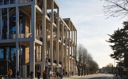 Town House w Londynie, zaprojektowany przez Grafton Architects.