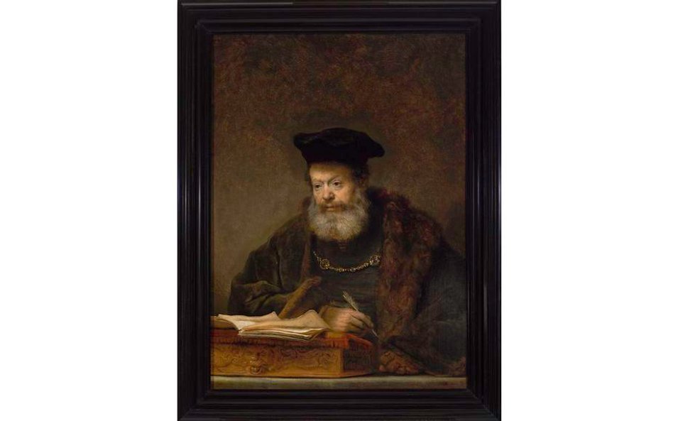 Uczony przy pulpicie, olej, deska topolowa, 1641