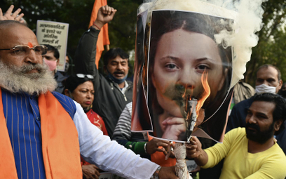 Indie: Spalono wizerunek Grety Thunberg. "Jest częścią spisku"