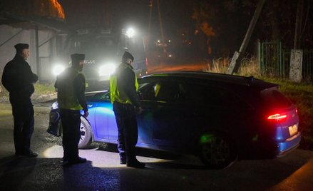 Policja w miejscu eksplozji w Przewodowie