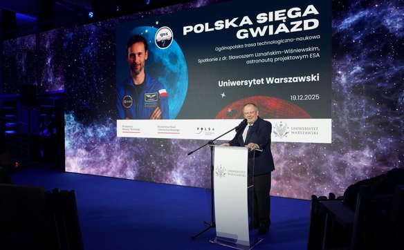 Gościa przywitał i trasę IGNIS podsumował prof. Alojzy Nowak, rektor UW