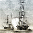 Statek USS „San Jacinto” zatrzymuje brytyjski parowiec pocztowy „Trent”, 1861 r.