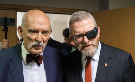 Jednym z panelistów KINGS ma być Janusz Korwin-Mikke. Na zdjęciu z Grzegorzem Braunem