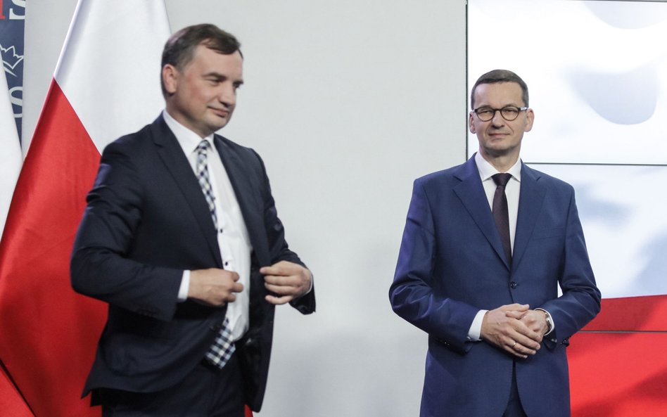 Zbigniew Ziobro, minister sprawiedliwości, skutecznie blokuje kompromis premiera Mateusza Morawiecki