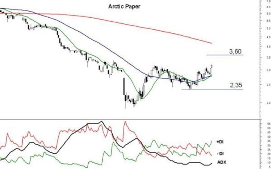 Arctic Paper przebił się przez 3 zł