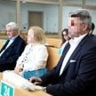 Jeden z oskarżonych Dariusz D. (P) na sali rozpraw Sądu Okręgowego w Krakowie