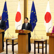 Charles Michel, Fumio Kishida i Ursula von der Leyen