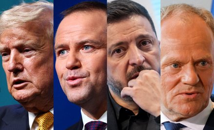 Donald Trump, Karol Nawrocki, Wołodymyr Zełenski, Donald Tusk