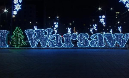 Polacy lubią świąteczną iluminację. Na zdjęciu fragment z Warszawy