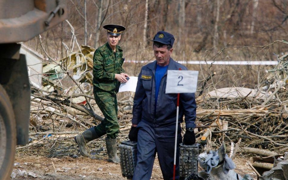 Place of the plane crash in Smolensk