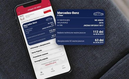 mPojazd: Dowód rejestracyjny, karta pojazdu i polisa OC w telefonie