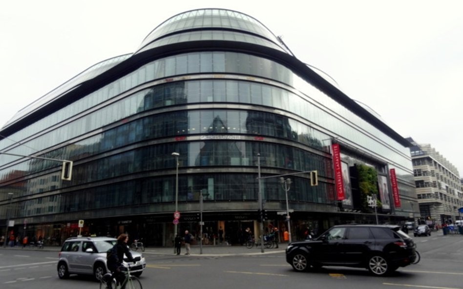 Szklaną Galerię Lafayette na Friedrichstrasse zaprojektował Jean Nouvel