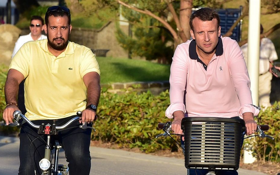 Alexandre Benalla i prezydent Emmanuel Macron