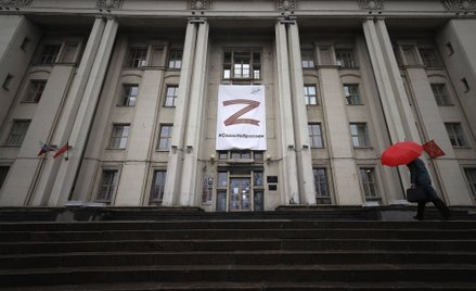 Symbol "Z" w barwach Wstęgi Św. Jerzego