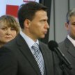 Liderzy SLD: Katarzyna Piekarska, Wojciech Olejniczak i Grzegorz Napieralski.