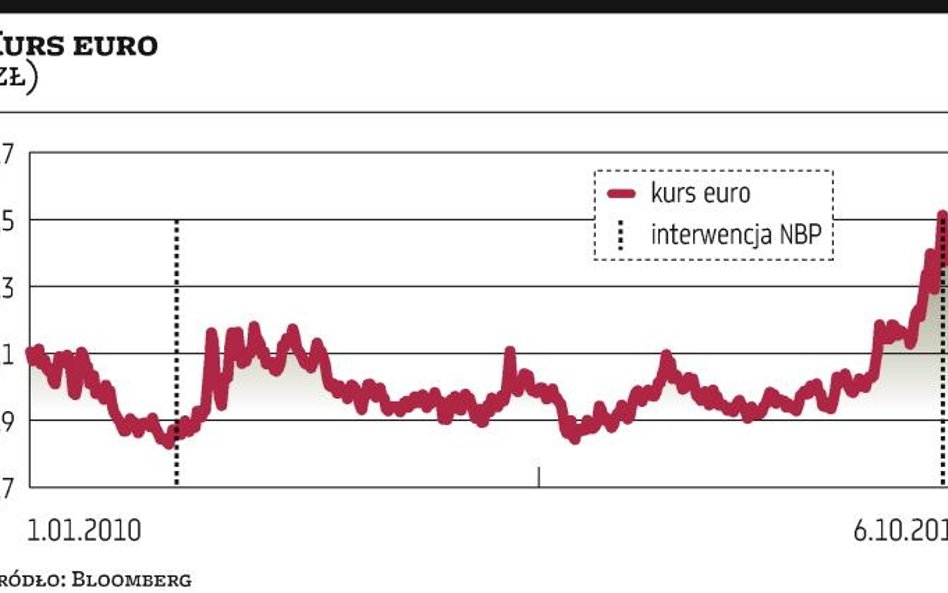 Złoty korzysta z silniejszego euro