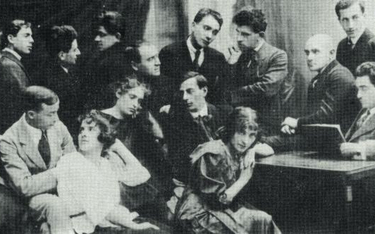 Scena zbiorowa z „Amnon i Tamar” Szaloma Asza w wykonaniu Trupy Wileńskiej, Warszawa 1921 rok