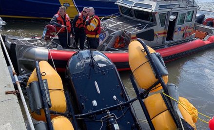 Nowy Jork: Helikopter wpadł do rzeki Hudson. Dwie osoby ranne