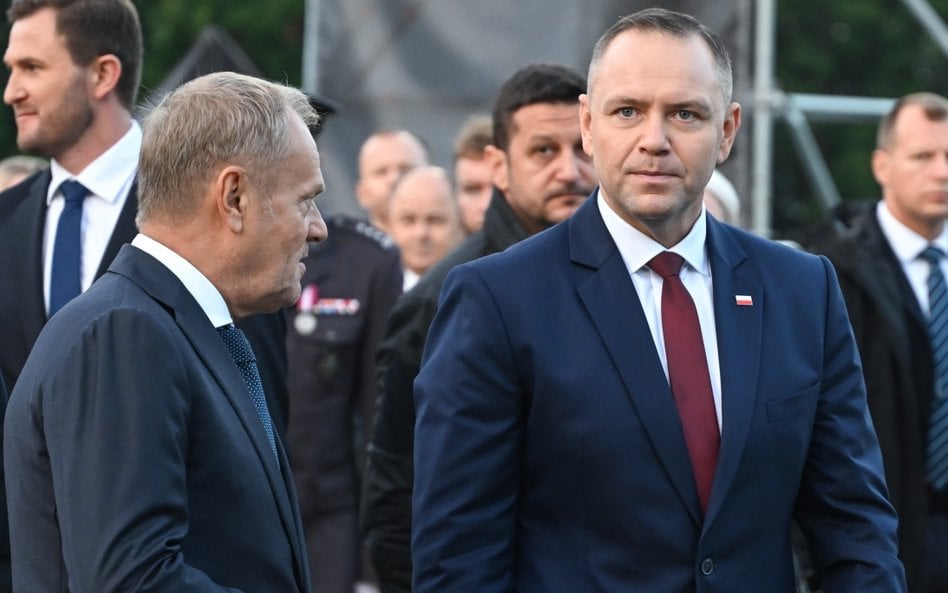 Premier Donald Tusk i prezydent Karol Nawrocki