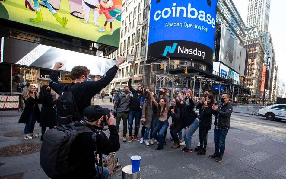 Coinbase zadebiutował na giełdzie Nasdaq