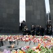 Prezydenci Armenii, Rosji, Francji i Cypru składają kwiaty przed memoriałem Cicernakaberd