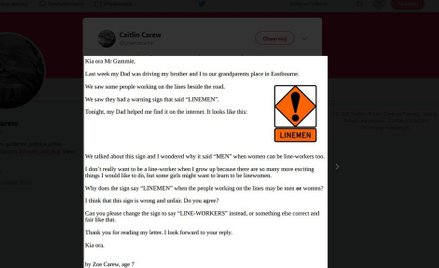 Nowa Zelandia: 7-latce przeszkadzały seksistowskie znaki. Zostaną zmienione