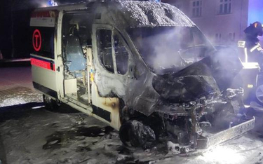 Podpalona karetka była przeznaczona dla szpitala w Charkowie