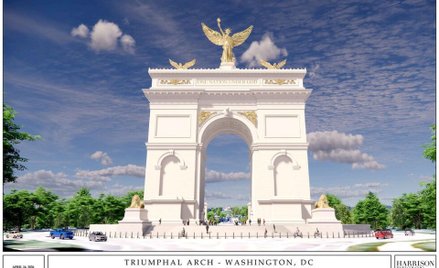 Wizualizacja Łuku Triumfalnego Donalda Trumpa