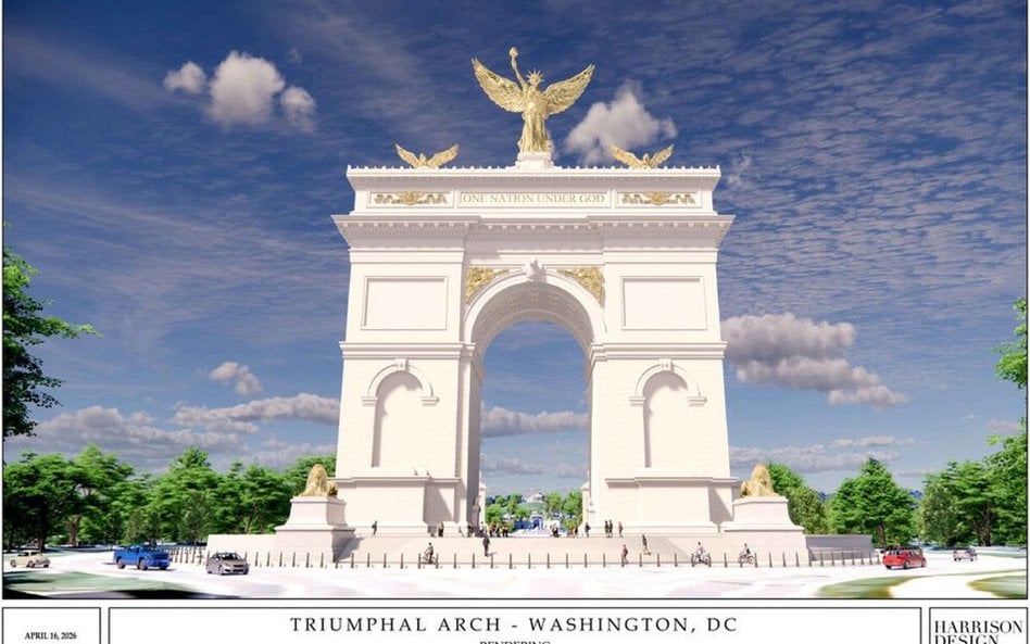 Wizualizacja Łuku Triumfalnego Donalda Trumpa