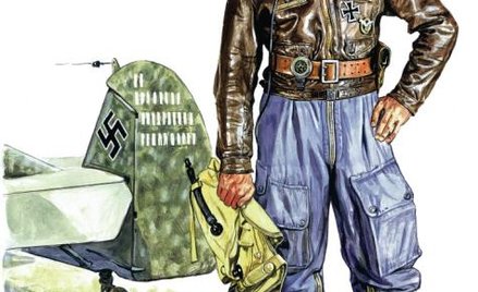 AS Luftwaffe, oberstleutnant Helmuth Wick, dowódca Jagdgeschwader 2 „Richthofen”, uzbrojony w pistol