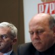 Członkowie PZPN Michał Listkiewicz (z lewej) i Grzegorz Lato