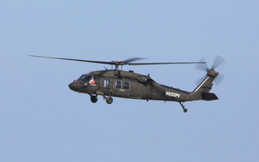Śmigłowiec UH-60A OPV podczas oblotu. Fot/ Sikorsky