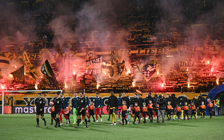 Mecz Young Boys Berno - Crvena Zvezda Belgrad w Lidze Mistrzów.