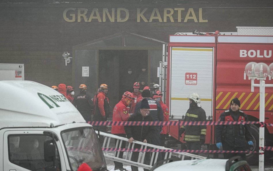 Liczba ofiar pożaru w hotelu Grand Kartal w tureckim ośrodku narciarskim Kartalkaya wzrosła do 79