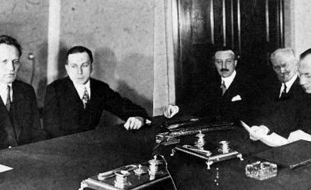 Podpisanie polsko-sowieckiego paktu o nieagresji. 1932 r.