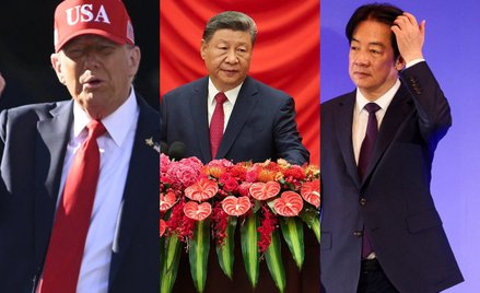 Prezydent USA Donald Trump (z lewej) ma się spotkać z chińskim przywódcą Xi Jinpingiem (w środku). P