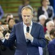 Przewodniczący Platformy Obywatelskiej Donald Tusk podczas otwartego spotkania z mieszkańcami miasta