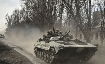 Ukraińscy żołnierze w rejonie Bachmutu