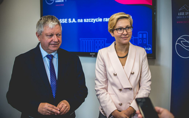 Marek Michalik, prezes ŁSSE S.A. oraz Agnieszka Sygitowicz, wicprezes ŁSSE S.A.