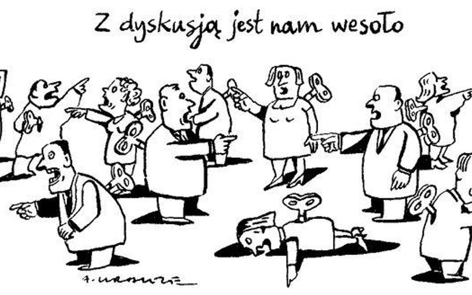 Komentarz rysunkowy. Z dyskusją wesoło